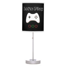 Video Game Controller, Let's Play, Red & Green Art