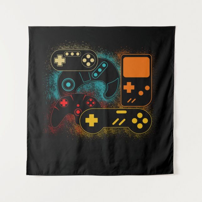 Video Game Controller Tapestry (Front)