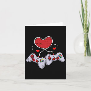 Video-game Controller Valentines Day Cool Gaming G Card