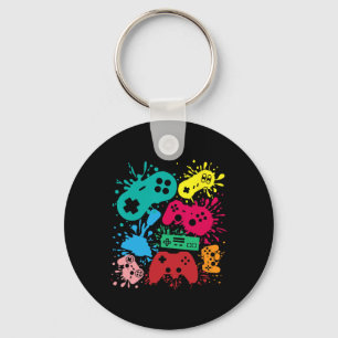 Video Game Controllers Retro 80's 90's Generation Keychain