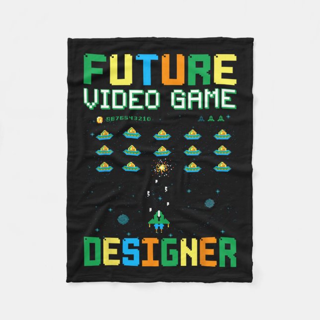Video Game Designer For Kids1  Fleece Blanket (Front)