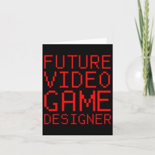 Video Game Designer Kid's  Card