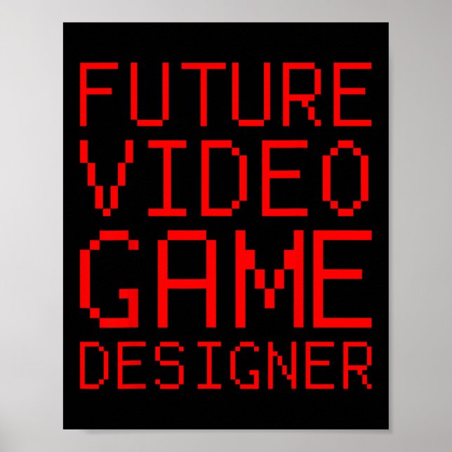 Video Game Designer Kid's  Poster (Front)
