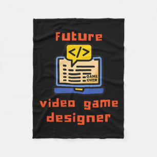 Video Game Designer Programmer Coder Fleece Blanket