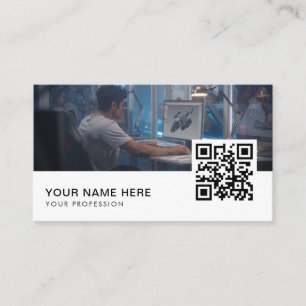 Video game designer QR Code Business Card