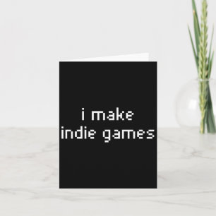 Video Game Developer Indie Game Developer  Card