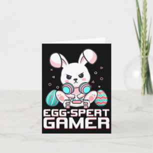 Video Game Easter Bunny Gaming Controller Gamer Bo Card