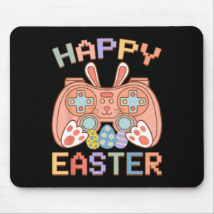 Video Game Easter Bunny Gaming Controller Gamer Bo Mouse Pad