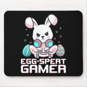 Video Game Easter Bunny Gaming Controller Gamer Bo Mouse Pad