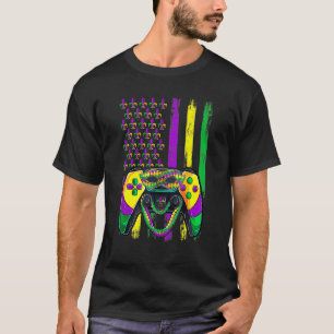 Video Game Flag Beads Kids Mardi Gras Shirts, Game T-Shirt