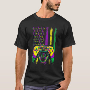 Video Game Flag Beads Kids Mardi Gras Shirts, Game T-Shirt
