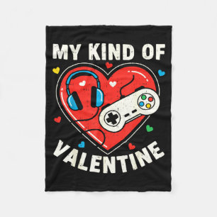 Video Game Funny Gamer Valentines Day For Teens Bo Fleece Blanket