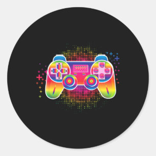 Video Game Gamer Controller Classic Round Sticker