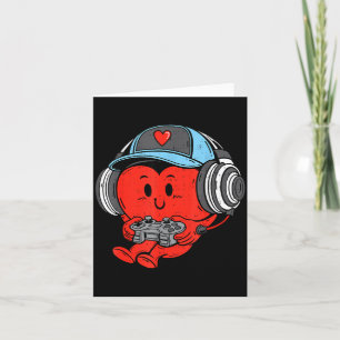 Video Game Gamer Heart Valentines Day Gaming Boys  Card