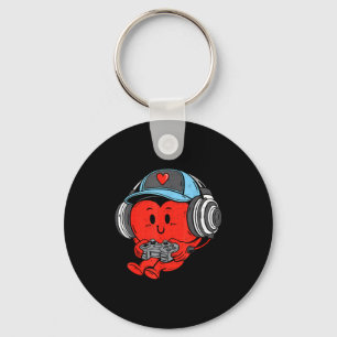 Video Game Gamer Heart Valentines Day Gaming Boys  Keychain