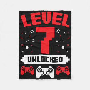 Video Game Gaming Birthday 7 Year Old Gamer Gift 1 Fleece Blanket