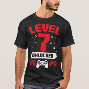 Video Game Gaming Birthday 7 Year Old Gamer Gift 1 T-Shirt