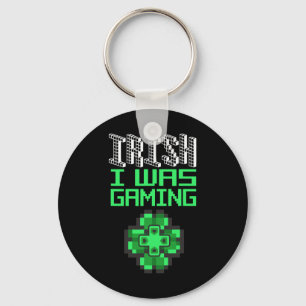 Video Game Gaming St Patricks Day Gamer T Shirts F Keychain