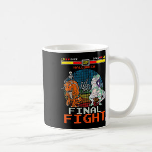 Video Game Halloween T-rex Skeleton Mummy - Final  Coffee Mug