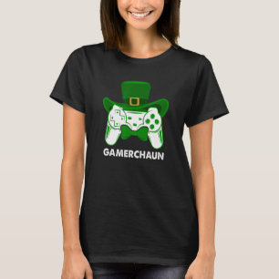 Video Game Leprechaun St Patricks Day Gamer Kids B T-Shirt