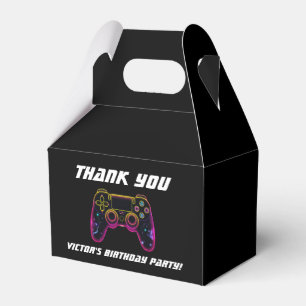 Video Game Level up Gamer Neon Favor Box