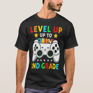 Video Game Level Up To 2nd Grade Team Second Grade T-Shirt
