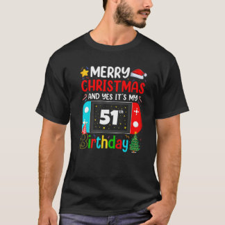 Video Game Lover Merry Christmas Yes It's My 51Th T-Shirt