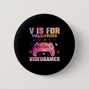 Video Game Lover Quote Gamer Pun Graphic Text Desi 2 Inch Round Button