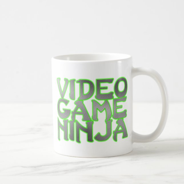 VIDEO GAME NINJA (green) Coffee Mug (Right)