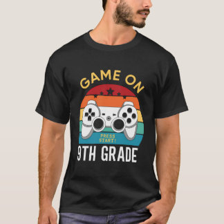 Video Game On 9Th Gamer Back To School Boys Kids G T-Shirt