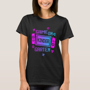 Video Game On Kindergarten Team Kindergarten Back T-Shirt