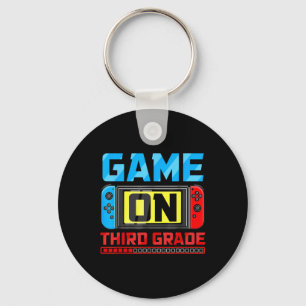 Video Game On Third Grade Gamer Byck To School Fir Keychain