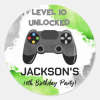 Video Game Party On Level Up Favoriser Stickers Ét