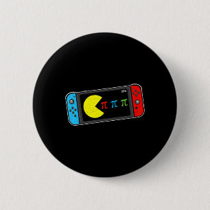 Video Game Pi Day Gamer Math Teacher Kids Boys Men 2 Inch Round Button