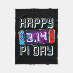 Video Game Pi Day Gamer Math Teacher Kids Boys Men Fleece Blanket