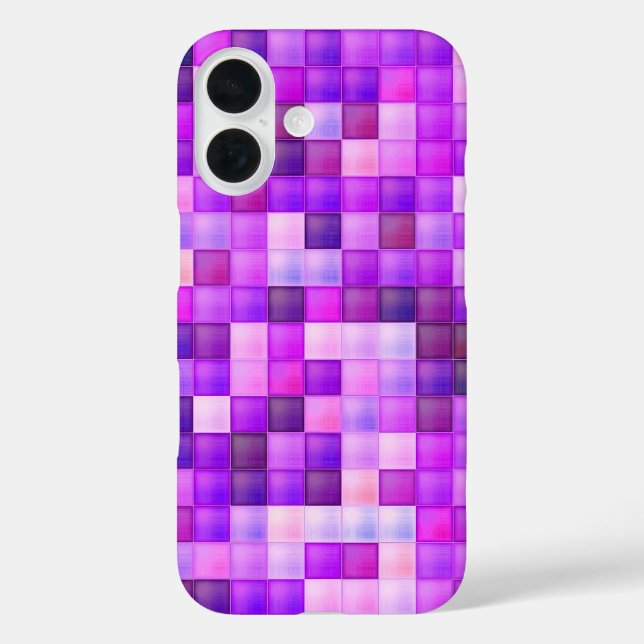 Video Game Pixels Pink Square Pattern Case-Mate iPhone Case (Back)