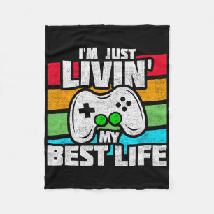 Video Game Player - Pc Console Online Gaming - Fun Fleece Blanket