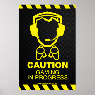 Video Game Poster - Gaming In Progress