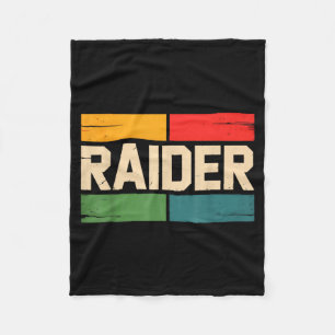 Video Game Raider Vintage Retro Men Women Girl Kid Fleece Blanket