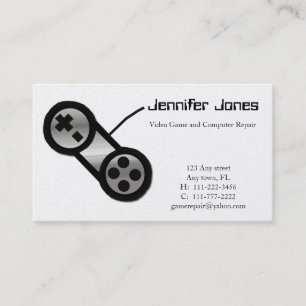 Video Game Repair Business Card