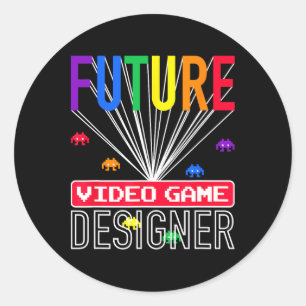Video Game Shirt Future Video Game Designer Kids Classic Round Sticker