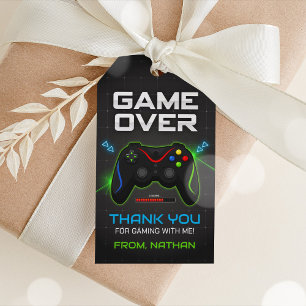 Video Game Thank You Gift Tags