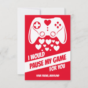 Video Game Valentines Day Card