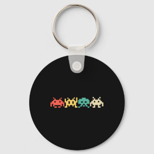 Video Game Vintage Retro Arcade 2 Keychain