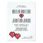 Red, Silver FAUX Foil Monogram Wedding Invitation | Zazzle.ca