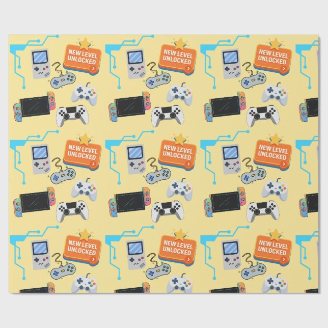 Video Game Wrapping Paper (Flat)
