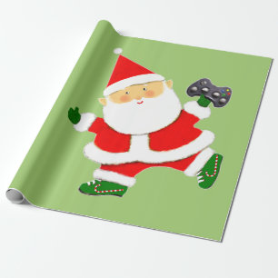 Video Gamer Christmas Holiday Wrapping Paper