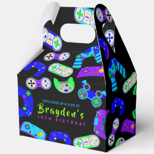 VIDEO GAMER GAMING Kids Birthday Party Favor Box