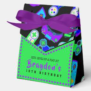 VIDEO GAMER GAMING Kids Birthday Party Favor Box