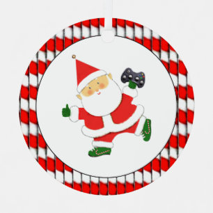Video Gamer Gift Personalized Metal Ornament